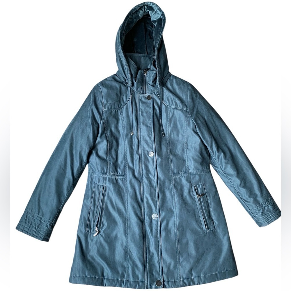 NWOT Croft & Barrow Windbreaker Women’s Jacket Size M Blue Full Zip Outdoor